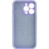 Чохол Silicone Case Full Camera Protective (AA) NO LOGO для Apple iPhone 15 Pro (6.1"), Бузковий / Dasheen