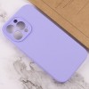 Чохол Silicone Case Full Camera Protective (AA) NO LOGO для Apple iPhone 15 Pro (6.1"), Бузковий / Dasheen