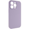 Чохол Silicone Case Full Camera Protective (AA) NO LOGO для Apple iPhone 15 Pro (6.1"), Бузковий / Lilac