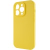Чохол Silicone Case Full Camera Protective (AA) NO LOGO для Apple iPhone 15 Pro Max (6.7"), Жовтий / Yellow
