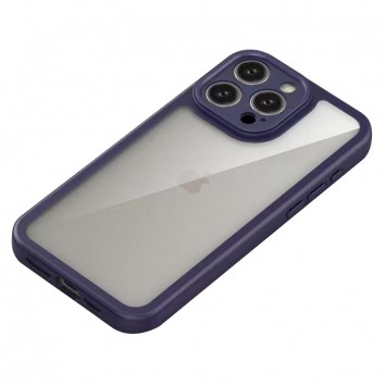 TPU чехол Transparent + Colour 1,5mm для Apple iPhone 13 Pro (6.1"), Purple - Чехлы для iPhone 13 Pro - изображение 2