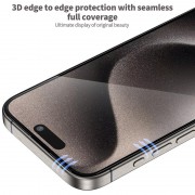 Захисне 3D скло Blueo Hot Bending для Apple iPhone 15 Pro (6.1"), Чорний