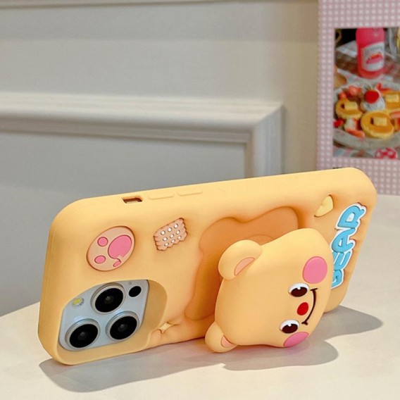 Силіконовий чохол Funny 3D для Apple iPhone 15 Pro Max (6.7"), Little bear