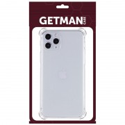 TPU чохол GETMAN Ease logo посилені кути Full Camera для Apple iPhone 12 Pro Max (6.7"), Безбарвний (прозорий)