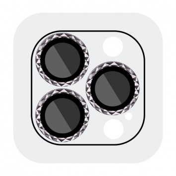 Защитное стекло Metal Shine на камеру (в упак.) для Apple iPhone 15 Pro (6.1") / 15 Pro Max (6.7"), Темно-Серый / Graphite