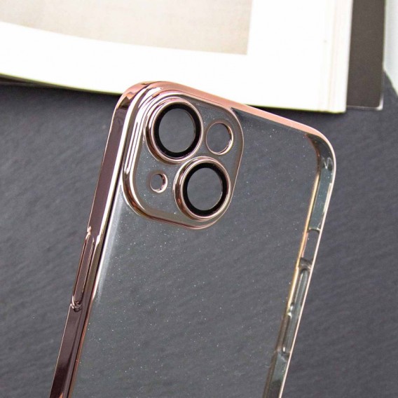 Чехол TPU+PC Glittershine для Apple iPhone 15 (6.1"), Rose Gold - изображение 4