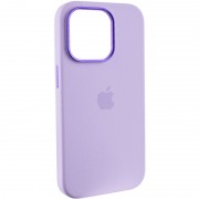 Чехол Silicone Case Metal Buttons (AA) для Apple iPhone 14 Pro (6.1"), Сиреневый / Lilac