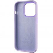 Чехол Silicone Case Metal Buttons (AA) для Apple iPhone 14 Pro (6.1"), Сиреневый / Lilac