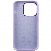 Чехол Silicone Case Metal Buttons (AA) для Apple iPhone 14 Pro (6.1"), Сиреневый / Lilac