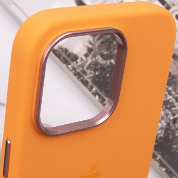 Чехол Silicone Case Metal Buttons (AA) для Apple iPhone 14 Pro (6.1"), Оранжевый / Marigold - Чехлы для iPhone 14 Pro - изображение 1