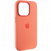 Чехол Silicone Case Metal Buttons (AA) для Apple iPhone 14 Pro (6.1"), Розовый / Pink Pomelo