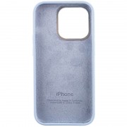 Чехол Silicone Case Metal Buttons (AA) для Apple iPhone 14 Pro (6.1"), Голубой / Blue Fog