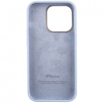 Чехол Silicone Case Metal Buttons (AA) для Apple iPhone 14 Pro (6.1"), Голубой / Blue Fog - Чехлы для iPhone 14 Pro - изображение 5