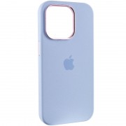 Чехол Silicone Case Metal Buttons (AA) для Apple iPhone 14 Pro (6.1"), Голубой / Cloud Blue