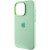 Чехол Silicone Case Metal Buttons (AA) для Apple iPhone 14 Pro (6.1"), Зеленый / Pistachio