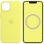 Чохол Silicone case (AAA) full with Magsafe and Animation для Apple iPhone 13 (6.1"), Жовтий / Lemon Zest