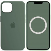 Чохол Silicone case (AAA) full with Magsafe and Animation для Apple iPhone 13 (6.1"), Зелений / Eucalyptus