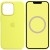 Чохол Silicone case (AAA) full with Magsafe and Animation для Apple iPhone 13 Pro (6.1"), Жовтий / Lemon Zest