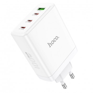 Зарядний пристрій Hoco N31 Glory PD100W (3Type-C/1USB), White