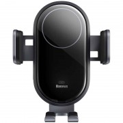 Автодержатель с БЗУ Baseus LightChaser Wireless Charging Electric Car Mount 15W (C40355900121-00), Black