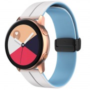 Силиконовый ремешок Classy для Smart Watch 20mm, White / Blue