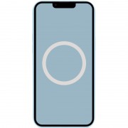 Чохол Silicone case (AAA) full with Magsafe and Animation для Apple iPhone 13 (6.1"), Синій / Blue Fog