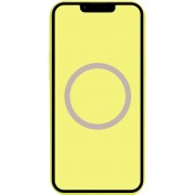 Чехол Silicone case (AAA) full with Magsafe and Animation для Apple iPhone 13 (6.1"), Желтый / Lemon Zest