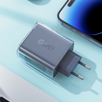 Зарядное устройство Acefast A45 Exploration series PD65W GaN (2*USB-C+USB-A), Mica gray - Сетевые зарядные устройства (220 В) - изображение 2