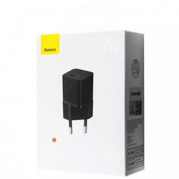 Зарядний пристрій Baseus GaN5 Fast Charger (mini) 1C 20W (CCGN05010), Black - Мережеві ЗП (220 В) - зображення 3 