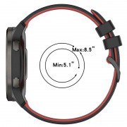 Ремешок Ribby для Smart Watch 20mm, Black / Red