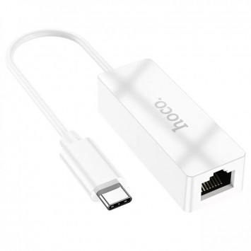 Переходник Hoco UA22 Acquire USB ethernet adapter (100 Mbps), White -  - изображение 3