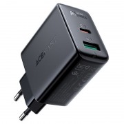 Зарядний пристрій Acefast A5 PD32W GaN (USB-C+USB-A), Black