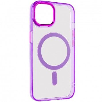 Чохол TPU Iris with MagSafe для Apple iPhone 13 (6.1"), Фіолетовий - Чохли для iPhone 13 - зображення 1 