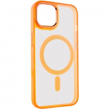 Чехол TPU Iris with MagSafe для iPhone 13 (6.1"), Оранжевый - Чехлы для iPhone 13 - изображение 4