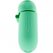 Силіконовий футляр New з карабіном для навушників Airpods 1/2 (Зелений / Spearmint)