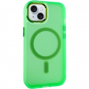 Чехол TPU+PC Lily with MagSafe для Apple iPhone 15 (6.1"), Neon Green