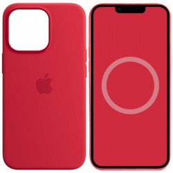 Чохол Silicone case (AAA) full with Magsafe and Animation для Apple iPhone 14 Pro (6.1"), Червоний / Red