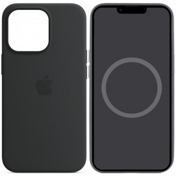 Чехол Silicone case (AAA) full with Magsafe and Animation для Apple iPhone 14 Pro (6.1"), Черный / Midnight