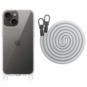 Чохол TPU Transparent with Straps для Apple iPhone 13/14 (6.1"), Grey