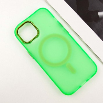 Чохол TPU+PC Lily with MagSafe для Apple iPhone 15 (6.1"), Neon Green - iPhone 15 - зображення 2 