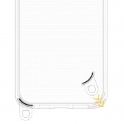 Чехол TPU Transparent with Straps для Apple iPhone 12 Pro Max (6.7"), Fog