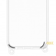 Чехол TPU Transparent with Straps для Apple iPhone 12 Pro Max (6.7"), Fog