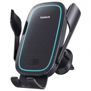 Автодержатель с БЗУ Baseus Milky Way Pro Wireless Charging Electric Car Mount 15W (C40357000111-0), Cluster Black