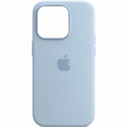 Чохол Silicone case (AAA) full with Magsafe and Animation для Apple iPhone 14 Pro (6.1"), Синій / Sky