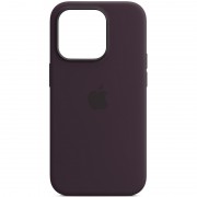 Чехол Silicone case (AAA) full with Magsafe and Animation для Apple iPhone 14 Pro Max (6.7"), Фиолетовый / Elderberry