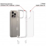 Чохол TPU Transparent with Straps для Apple iPhone 12 Pro/12 (6.1"), Light Purple