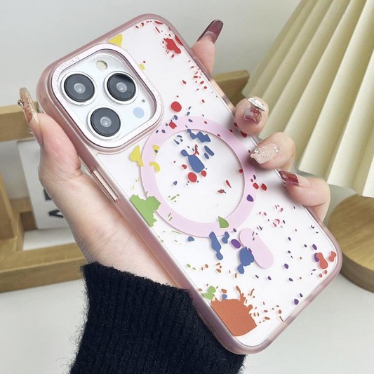 Чохол TPU+PC Flush with MagSafe для Apple iPhone 14 Pro (6.1"), Baby pink - зображення 1 