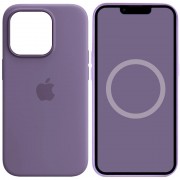 Чохол Silicone case (AAA) full with Magsafe and Animation для Apple iPhone 14 Pro Max (6.7"), Фіолетовий / Iris