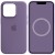 Чехол Silicone case (AAA) full with Magsafe and Animation для Apple iPhone 14 Pro Max (6.7"), Фиолетовый / Iris