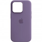 Чохол Silicone case (AAA) full with Magsafe and Animation для Apple iPhone 14 Pro Max (6.7"), Фіолетовий / Iris